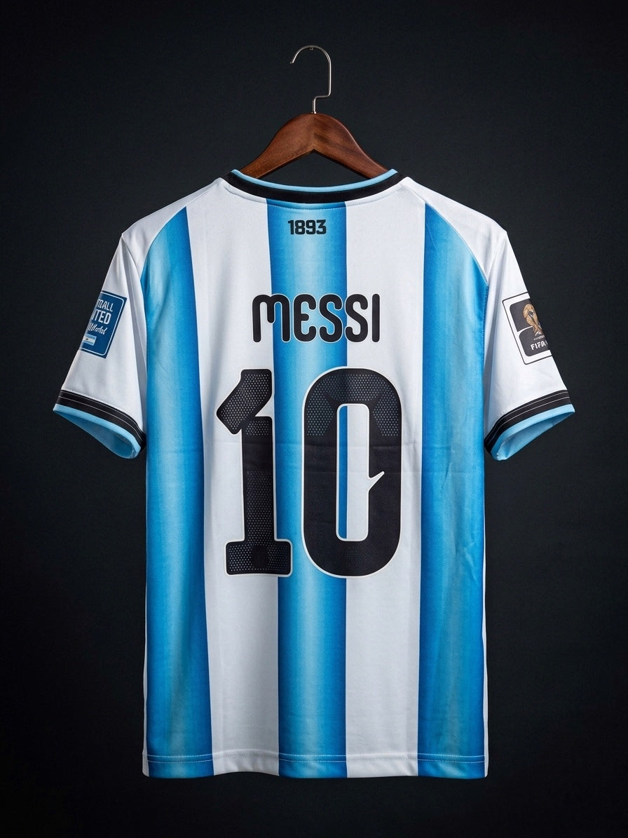 Messi No #10 Argentina Home Jersey – Sky Blue Legacy Edition