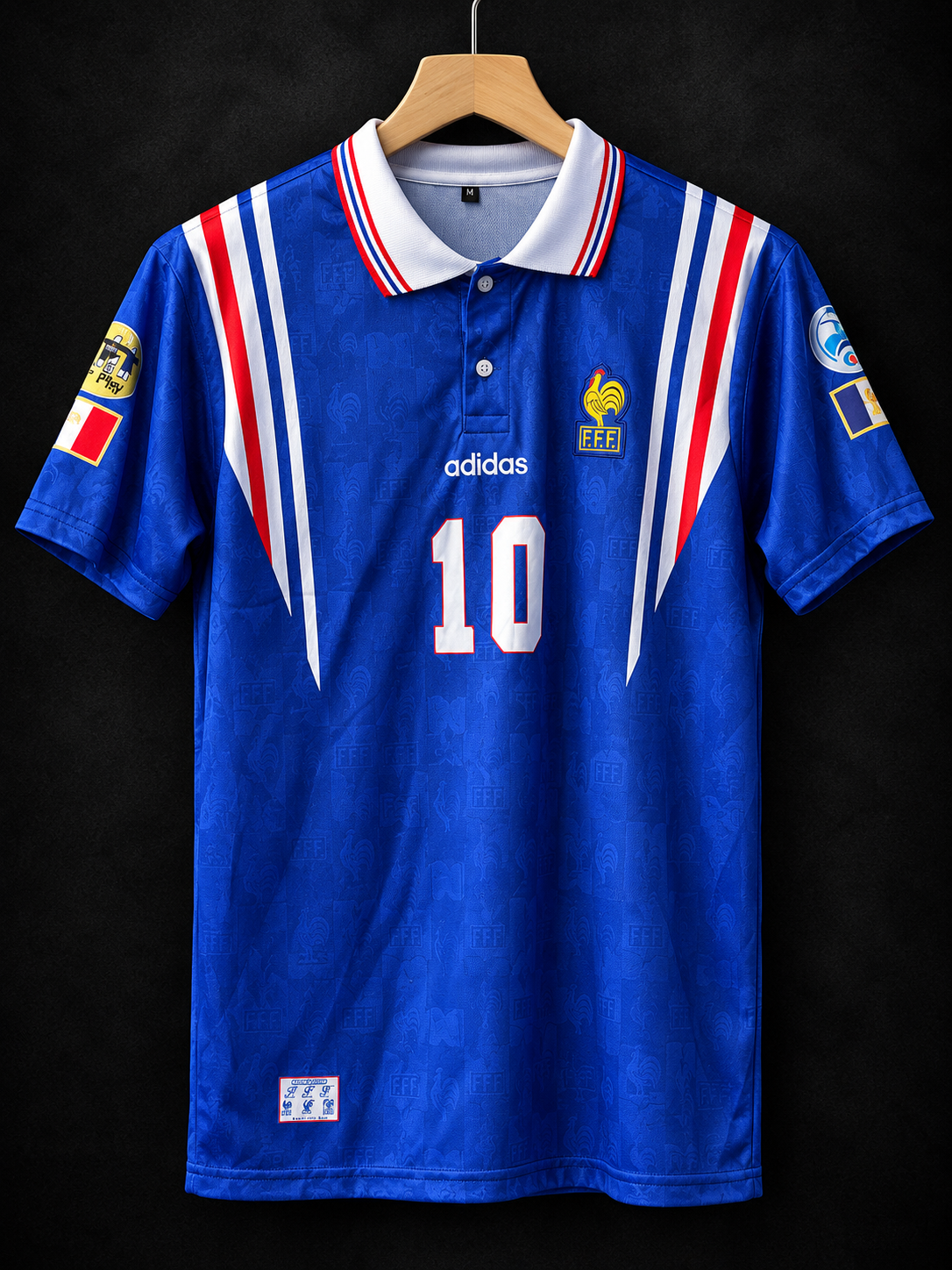 Zidane #10 | France 1996 Home | Embroidery Logos | haramball.in