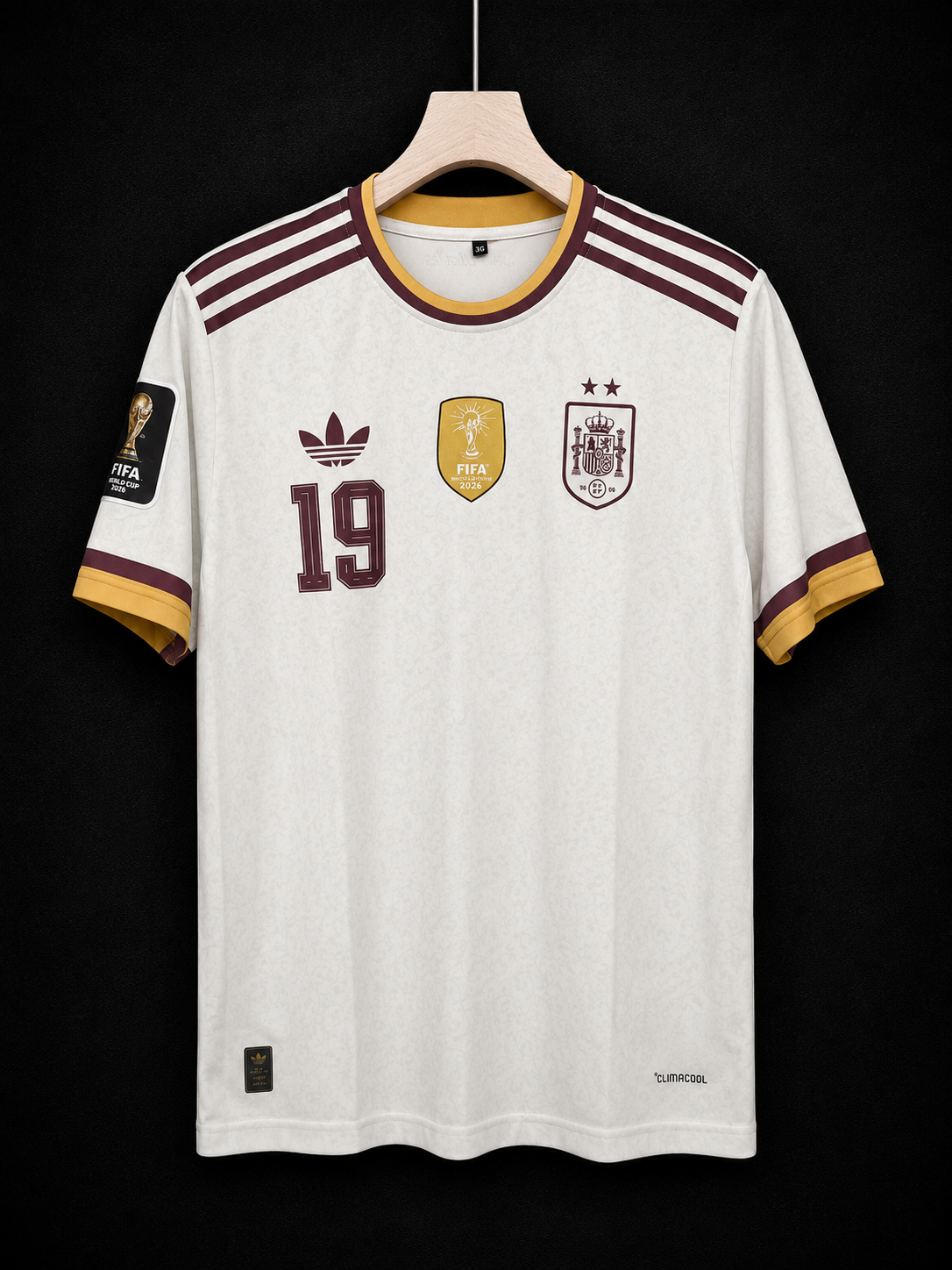 Lamine Yamal #19 | Spain Away World Champions Badge | Sublimation Print | haramball.in
