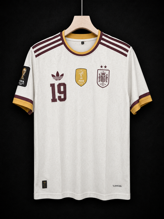 Lamine Yamal #19 | Spain Away World Champions Badge | Sublimation Print | haramball.in