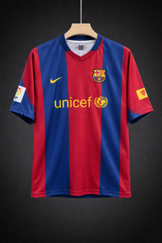 Messi #19 FC Barcelona Classic Edition – Five Sleeve Embroidered Jersey