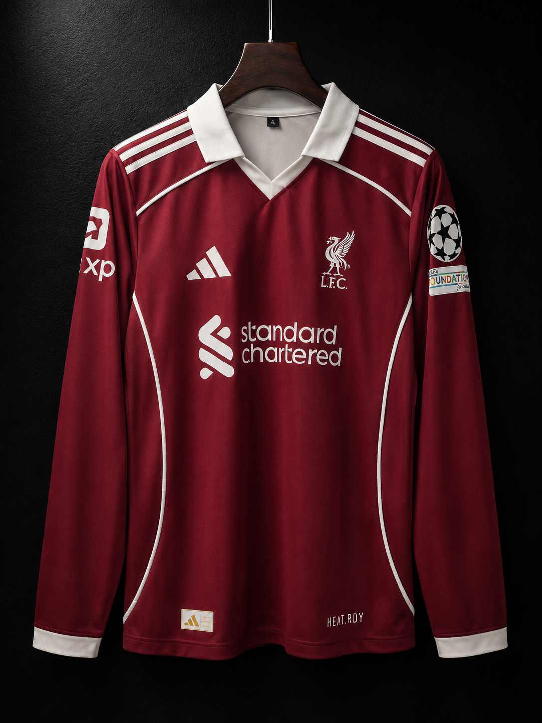 Mohammed Salah #11 | Liverpool Home Inspired | Full Sleeve with Collar | haramball.in