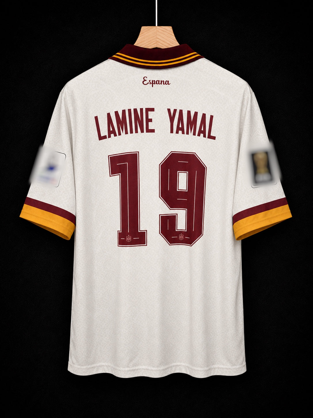 Lamine Yamal #19 | Spain Away World Cup 2026 | Five Sleeves | Sublimation Print | haramball.in
