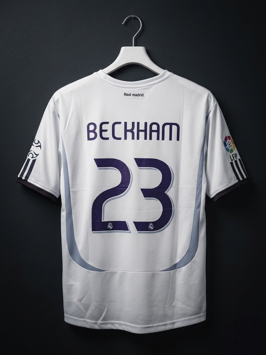 Beckham #23 | Real Madrid 2006/07 home | Five Sleeves | Sublimation Print