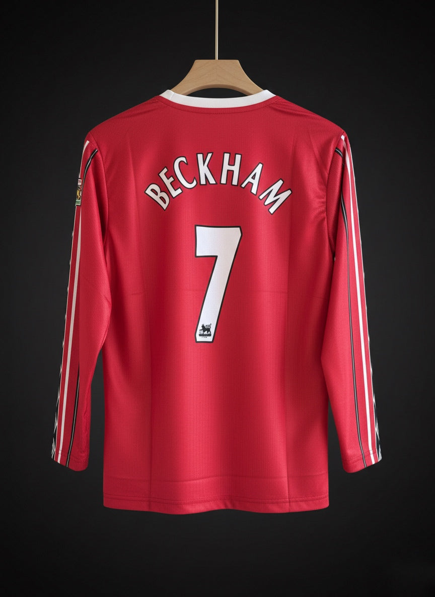 Beckham-07 Manchester United 1998/99 Home Jersey – Classic Long Sleeve (Printed Edition)