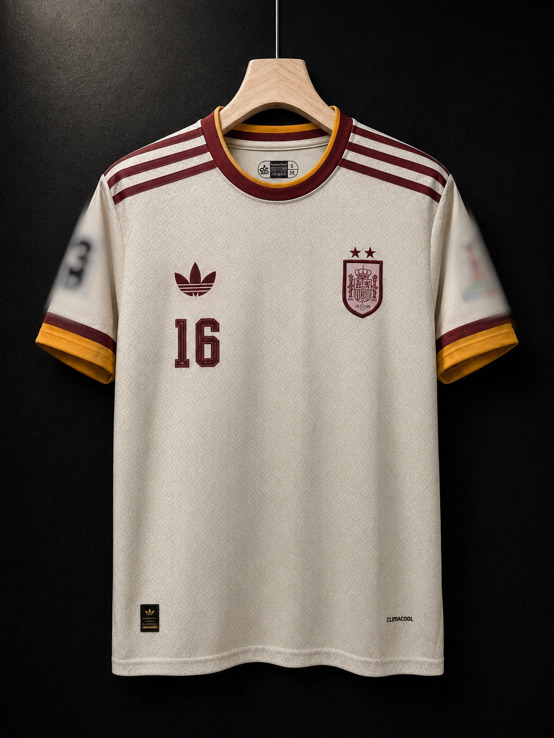 Rodri #16 | Spain World Cup 2026 Champions | Embroidery Logos | haramball.in