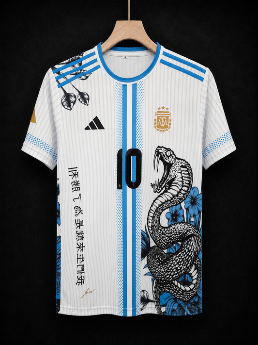 Messi #10 | Argentina Dragon | Embroidery Logos | haramball.in