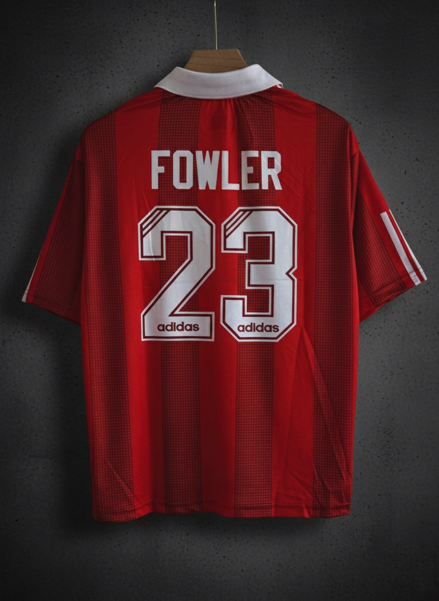 Liverpool 1995–96 Home Jersey – Fowler #23 (Embroidered · Five-Sleeve Retro Edition)