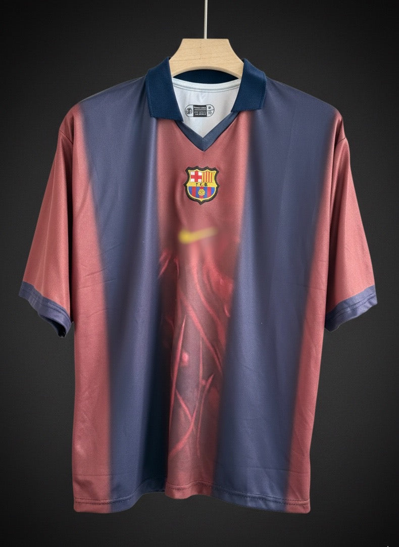 Barcelona x Travis Scott Special Edition Jersey – Five Sleeve Collar | Embroidered Finish