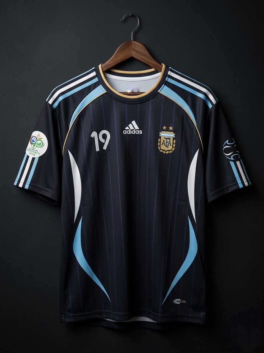 Messi #19 | World Cup 2006 away | Five Sleeves | Sublimation Print | haramball.in