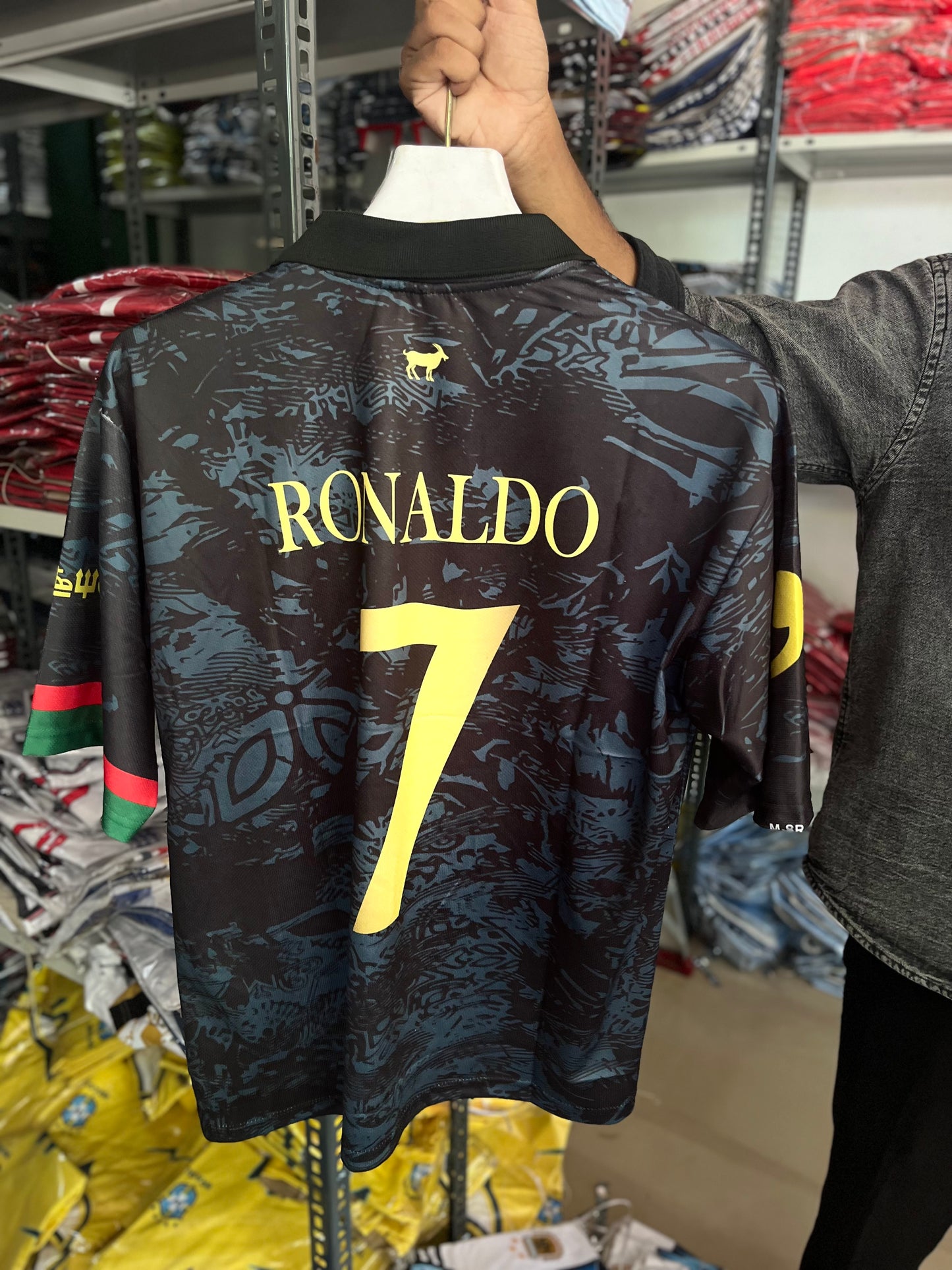 Ronaldo #07 | Goat 🐐 Edition | Five Sleeve | Sublimation Print | haramball.in