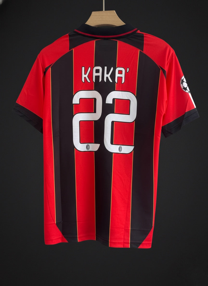 Kaká-22 AC Milan 2012/13 Home Jersey – Classic Collar Edition (Embroidered)