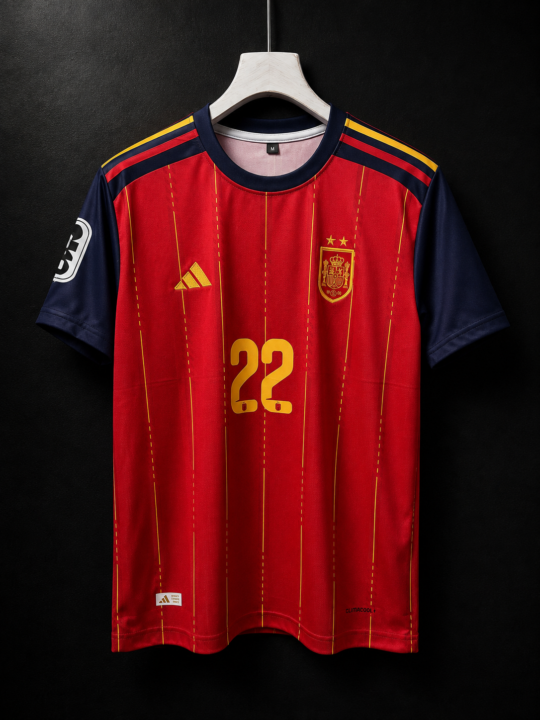 Cubarsi #22 | Spain Home 2026 World Cup | Embroidery Logos | haramball.in
