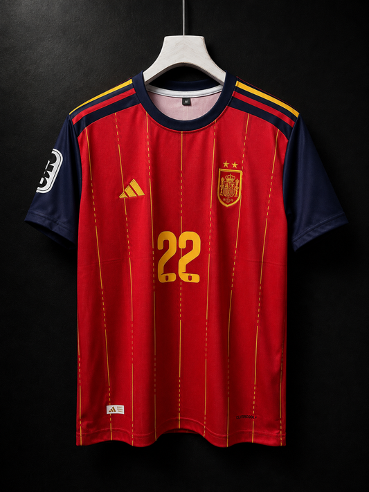 Cubarsi #22 | Spain Home 2026 World Cup | Embroidery Logos | haramball.in